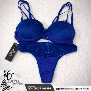 Blue Lace 2-Piece Lingerie Set Piece price: U$ 40,00