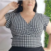 Cropped Pattern Houndstooth