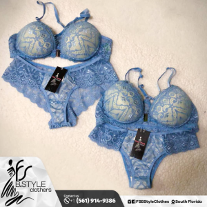 Light Blue Lace 2-Piece Lingerie Set Piece price: U$ 37,00