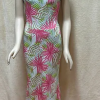 Long Dress Size M Tropical Leaf Print Multicolor Sleeveless
