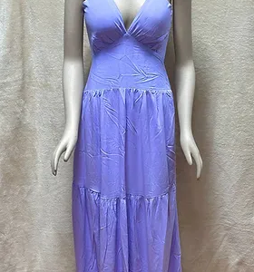 Long Dress Unique Size Spaghetti Strap Light Blue