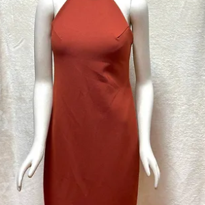 Medium dress Unique size Burnt Orange Halter Neckline