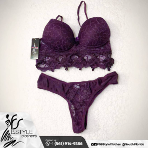 Purple Lace 2-Piece Lingerie Set Piece price: U$ 32,00