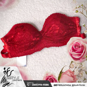 Red Laced Bra Strapless Piece price: U$ 20,00 Size: One size