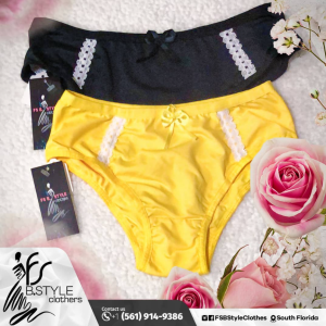 Yellow Black Lattice Bikini Underwear Piece price: U$ 8,00 Black XL Yellow M